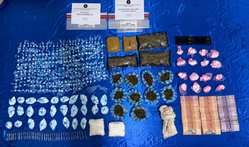 DNCD saca de circulación más de 6,000 gramos de cocaína, marihuana, crack y otras sustancias de la 42 de Capotillo