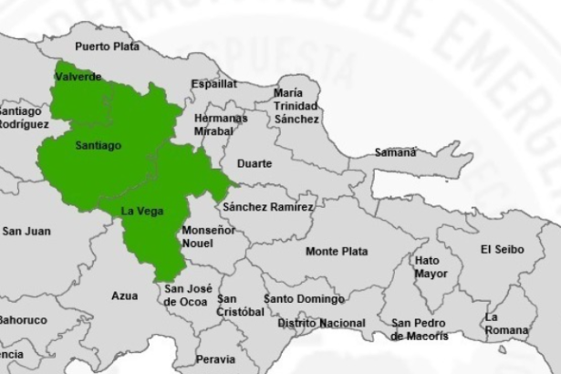 COE coloca tres provincias en alerta verde por lluvias este martes