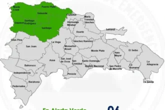 COE coloca seis provincias en alerta verde por posibles lluvias y tormentas eléctricas